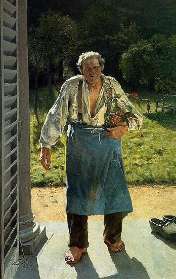 Emile Claus The Old Gardener china oil painting image